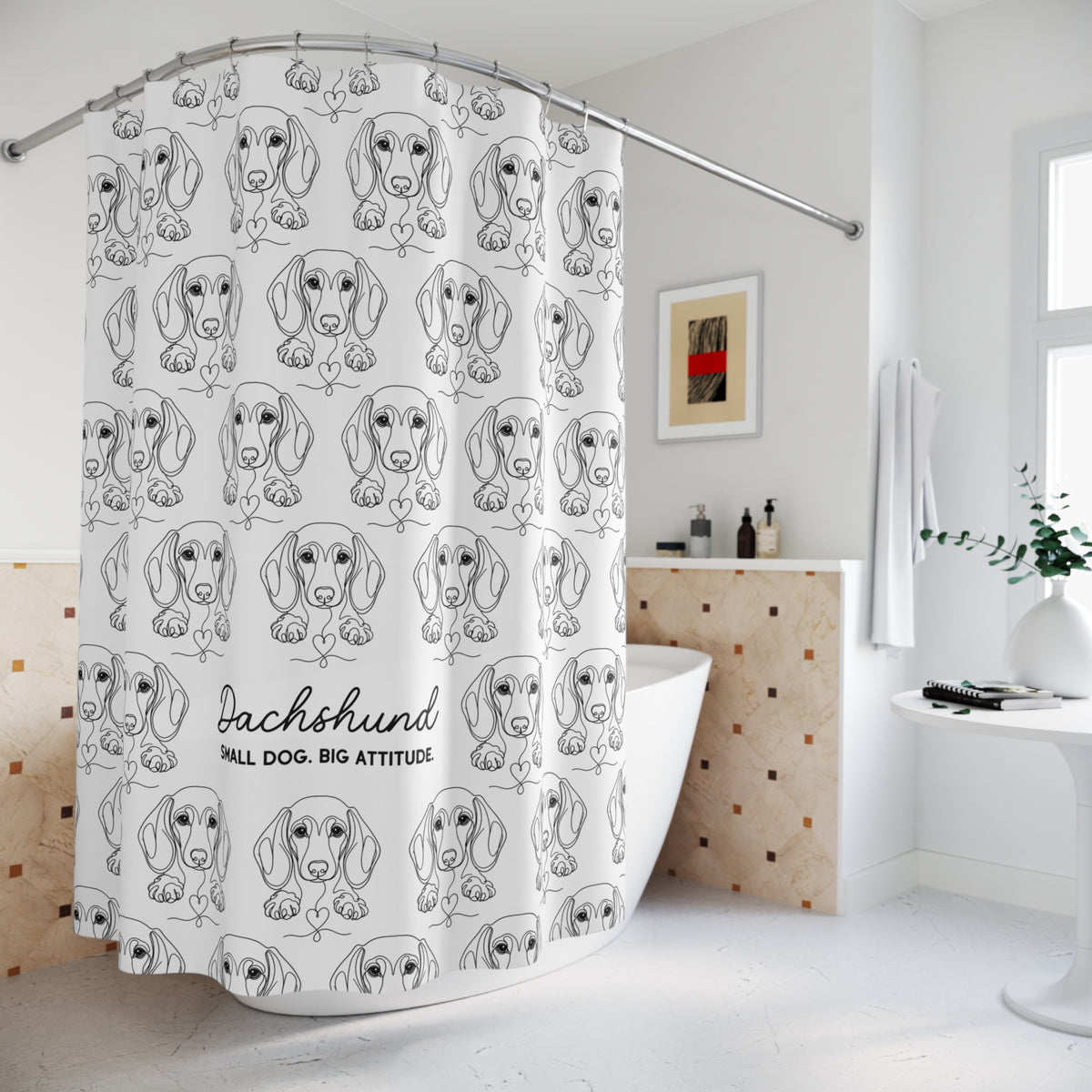 Dachshund Shower Curtain